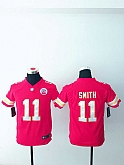 Youth Nike Kansas City Chiefs #11 Smith Red Team Color Stitched Game Jersey,baseball caps,new era cap wholesale,wholesale hats