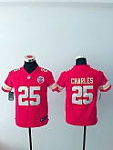 Youth Nike Kansas City Chiefs #25 Jamaal Charles Red Team Color Stitched Game Jersey