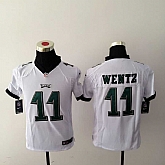 Youth Nike Philadelphia Eagles #11 Carson Wentz White Team Color Stitched Game Jersey,baseball caps,new era cap wholesale,wholesale hats