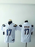 Youth Nike San Diego Chargers #17 Philip Rivers White Team Color Stitched Game Jersey