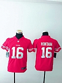 Youth Nike San Francisco 49ers #16 Joe Montana Red Team Color Stitched Game Jersey,baseball caps,new era cap wholesale,wholesale hats