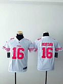 Youth Nike San Francisco 49ers #16 Joe Montana White Team Color Stitched Game Jersey,baseball caps,new era cap wholesale,wholesale hats