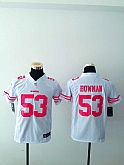 Youth Nike San Francisco 49ers #53 NaVorro Bowman White Team Color Stitched Game Jersey,baseball caps,new era cap wholesale,wholesale hats