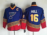 Youth St. Louis Blues #16 Brett Hull Blue CCM Throwback Stitched NHL Jersey,baseball caps,new era cap wholesale,wholesale hats