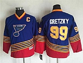 Youth St. Louis Blues #99 Wayne Gretzky Blue CCM Throwback Stitched NHL Jersey,baseball caps,new era cap wholesale,wholesale hats