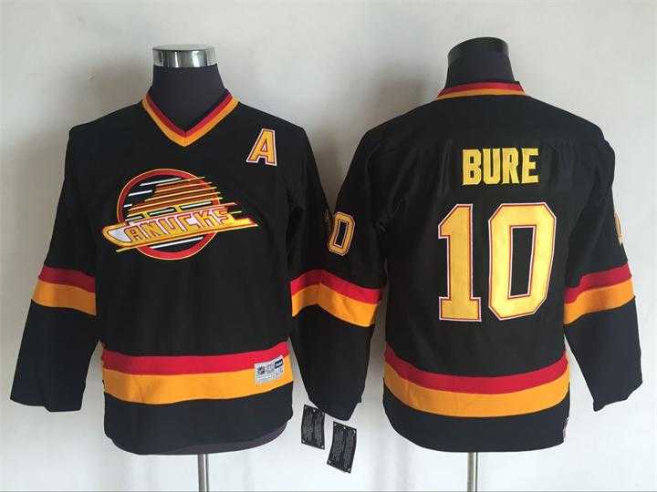 Youth Vancouver Canucks #10 Pavel Bure Black CCM Throwback Stitched NHL Jersey