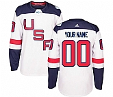 Customized Team USA 2016 World Cup Of Hockey Olympics Game Men's White Stitched Jersey,baseball caps,new era cap wholesale,wholesale hats