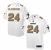 Printed Dallas Cowboys #24 Morris Claiborne White Men's NFL Pro Line Fashion Game Jersey,baseball caps,new era cap wholesale,wholesale hats