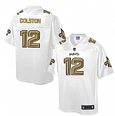 Printed New Orleans Saints #12 Marques Colston White Men's NFL Pro Line Fashion Game Jersey,baseball caps,new era cap wholesale,wholesale hats