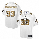 Printed New Orleans Saints #33 Stanley Jean-Baptiste White Men's NFL Pro Line Fashion Game Jersey,baseball caps,new era cap wholesale,wholesale hats