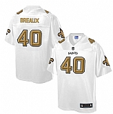 Printed New Orleans Saints #40 Delvin Breaux White Men's NFL Pro Line Fashion Game Jersey,baseball caps,new era cap wholesale,wholesale hats