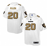 Printed Oakland Raiders #20 Nate Allen White Men's NFL Pro Line Fashion Game Jersey,baseball caps,new era cap wholesale,wholesale hats