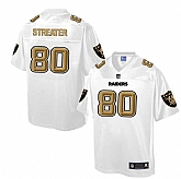 Printed Oakland Raiders #80 Rod Streater White Men's NFL Pro Line Fashion Game Jersey,baseball caps,new era cap wholesale,wholesale hats