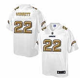 Printed San Diego Chargers #22 Jason Verrett White Men's NFL Pro Line Fashion Game Jersey,baseball caps,new era cap wholesale,wholesale hats