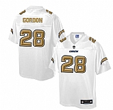 Printed San Diego Chargers #28 Melvin Gordon White Men's NFL Pro Line Fashion Game Jersey,baseball caps,new era cap wholesale,wholesale hats