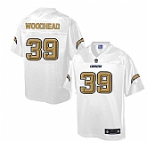 Printed San Diego Chargers #39 Danny Woodhead White Men's NFL Pro Line Fashion Game Jersey,baseball caps,new era cap wholesale,wholesale hats