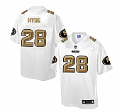 Printed San Francisco 49ers #28 Carlos Hyde White Men's NFL Pro Line Fashion Game Jersey,baseball caps,new era cap wholesale,wholesale hats