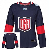 Women Customized Team USA 2016 World Cup Of Hockey Olympics Game Blue Stitched Jersey,baseball caps,new era cap wholesale,wholesale hats