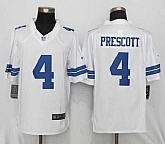 Nike Limited Dallas Cowboys #4 Prescott White Stitched Jersey,baseball caps,new era cap wholesale,wholesale hats
