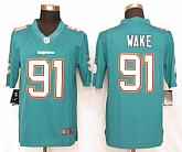Nike Limited Miami Dolphins #91 Wake Green Team Color Stitched Jersey,baseball caps,new era cap wholesale,wholesale hats