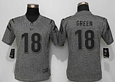 Women Limited Nike Cincinnati Bengals #18 Green Gray Stitched Gridiron Gray Jersey,baseball caps,new era cap wholesale,wholesale hats