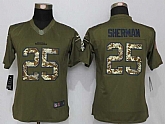 Women Limited Nike Seattle Seahawks #25 Sherman Green Salute To Service Stitched Jersey,baseball caps,new era cap wholesale,wholesale hats