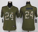 Women Limited Nike Washington Redskins #24 Norman Green Salute To Service Stitched Jersey,baseball caps,new era cap wholesale,wholesale hats
