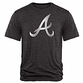 Men's Atlanta Braves Fanatics Apparel Platinum Collection Tri-Blend T-Shirt LanTian - Black,baseball caps,new era cap wholesale,wholesale hats