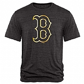 Men's Boston Red Sox Fanatics Apparel Gold Collection Tri-Blend T-Shirt LanTian - Black,baseball caps,new era cap wholesale,wholesale hats