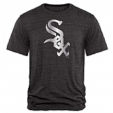 Men's Chicago White Sox Fanatics Apparel Platinum Collection Tri-Blend T-Shirt LanTian - Black,baseball caps,new era cap wholesale,wholesale hats