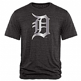 Men's Detroit Tigers Fanatics Apparel Platinum Collection Tri-Blend T-Shirt LanTian - Black