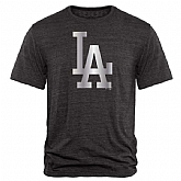 Men's Los Angeles Dodgers Fanatics Apparel Platinum Collection Tri-Blend T-Shirt LanTian - Black,baseball caps,new era cap wholesale,wholesale hats