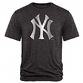 Men's New York Yankees Fanatics Apparel Platinum Collection Tri-Blend T-Shirt LanTian - Black,baseball caps,new era cap wholesale,wholesale hats