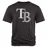 Men's Tampa Bay Rays Fanatics Apparel Platinum Collection Tri-Blend T-Shirt LanTian - Black,baseball caps,new era cap wholesale,wholesale hats