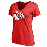 WOMEN'S KANSAS CITY CHIEFS PRO LINE RED PRIMARY TEAM LOGO SLIM FIT T-Shirt LanTian,baseball caps,new era cap wholesale,wholesale hats