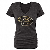 Women Arizona Diamondbacks Fanatics Apparel Gold Collection Tri-Blend T-Shirt LanTian - Black,baseball caps,new era cap wholesale,wholesale hats