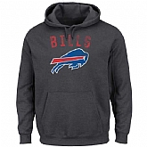 Men's Buffalo Bills Majestic Kick Return II Pullover Hoodie LanTian - Charcoal,baseball caps,new era cap wholesale,wholesale hats