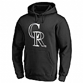 Men's Colorado Rockies Platinum Collection Pullover Hoodie LanTian - Black