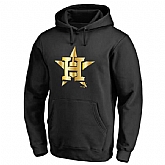 Men's Houston Astros Gold Collection Pullover Hoodie LanTian - Black,baseball caps,new era cap wholesale,wholesale hats