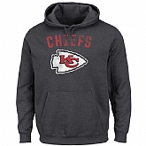 Men's Kansas City Chiefs Majestic Kick Return II Pullover Hoodie LanTian - Charcoal,baseball caps,new era cap wholesale,wholesale hats