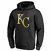 Men's Kansas City Royals Gold Collection Pullover Hoodie LanTian - Black,baseball caps,new era cap wholesale,wholesale hats