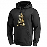 Men's Los Angeles Angels of Anaheim Gold Collection Pullover Hoodie LanTian - Black