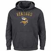 Men's Minnesota Vikings Majestic Kick Return II Pullover Hoodie LanTian - Charcoal,baseball caps,new era cap wholesale,wholesale hats