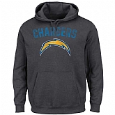 Men's San Diego Chargers Majestic Kick Return II Pullover Hoodie LanTian - Charcoal,baseball caps,new era cap wholesale,wholesale hats