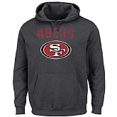 Men's San Francisco 49ers Majestic Kick Return II Pullover Hoodie LanTian - Charcoal,baseball caps,new era cap wholesale,wholesale hats