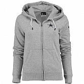 WOMEN DALLAS COWBOYS GRAY STADIUM RALLY FULL ZIP HOODIE - LanTian,baseball caps,new era cap wholesale,wholesale hats