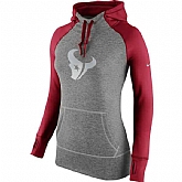 WOMEN HOUSTON TEXANS NIKE CHARCOAL PLATINUM ALL TIME PERFORMANCE HOODIE - LanTian,baseball caps,new era cap wholesale,wholesale hats