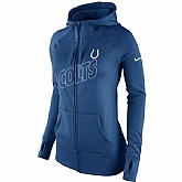 WOMEN INDIANAPOLIS COLTS NIKE ROYAL STADIUM GAME DAY KO FULL ZIP PERFORMANCE HOODIE - LanTian,baseball caps,new era cap wholesale,wholesale hats