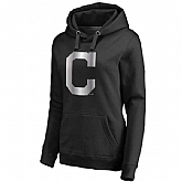 Women Cleveland Indians Platinum Collection Pullover Hoodie LanTian - Black,baseball caps,new era cap wholesale,wholesale hats