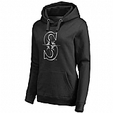 Women Seattle Mariners Platinum Collection Pullover Hoodie LanTian - Black,baseball caps,new era cap wholesale,wholesale hats